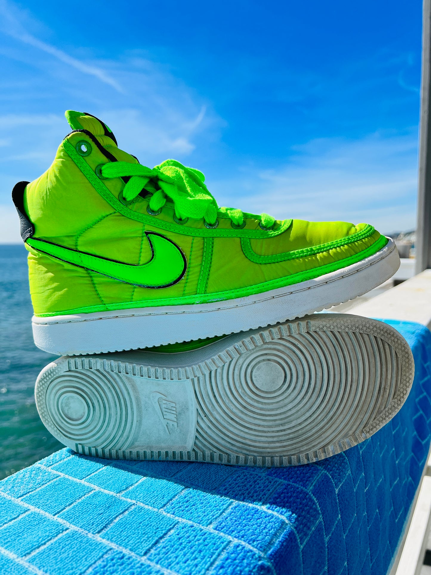 Nike Vandal High Supreme VNTG Neon Pack Electric Green - 9M/10.5W (325317-331)