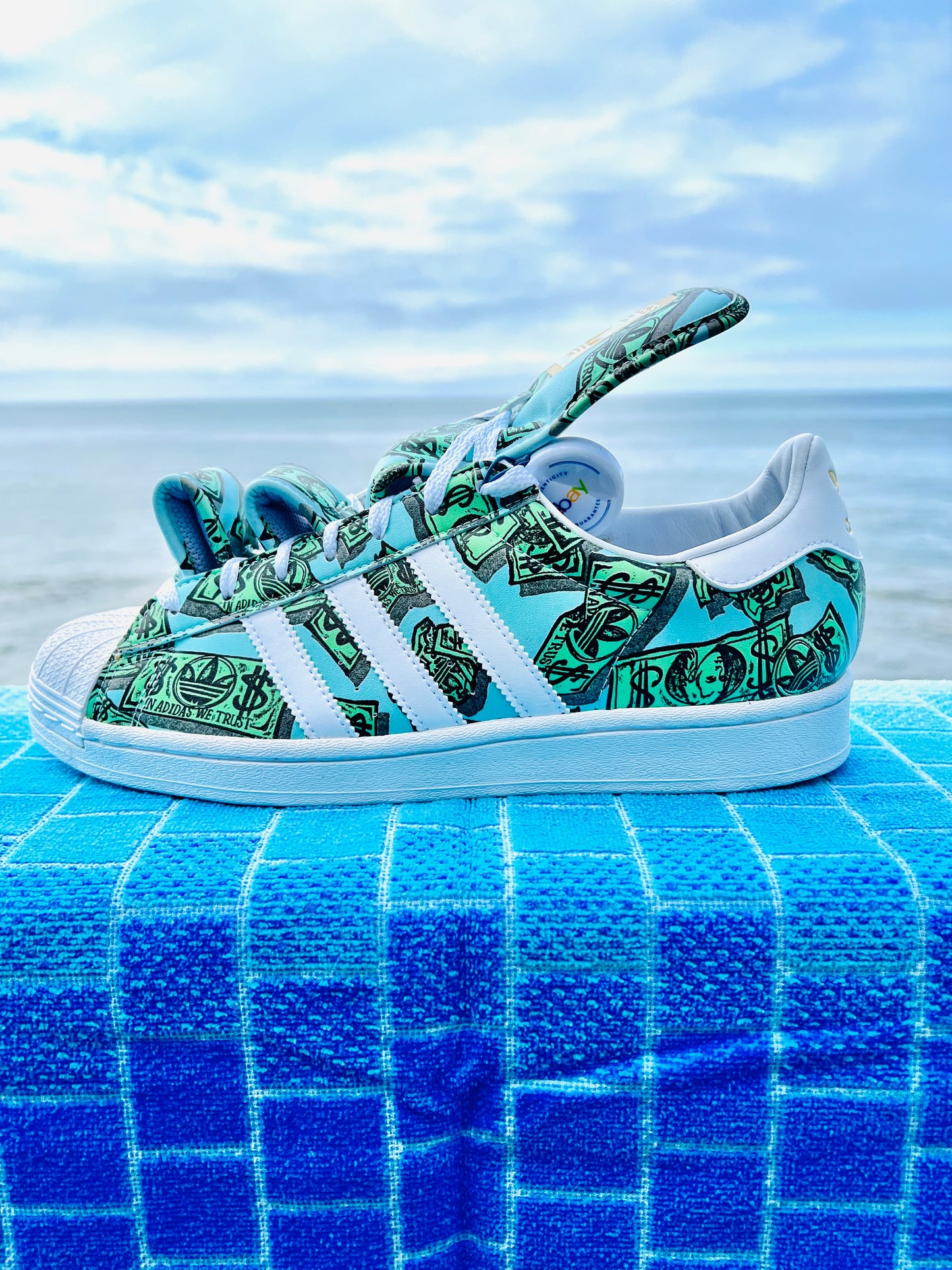 2022 Adidas Jeremy Scott Money Superstar - Size 9M/10/5W (HP6596)