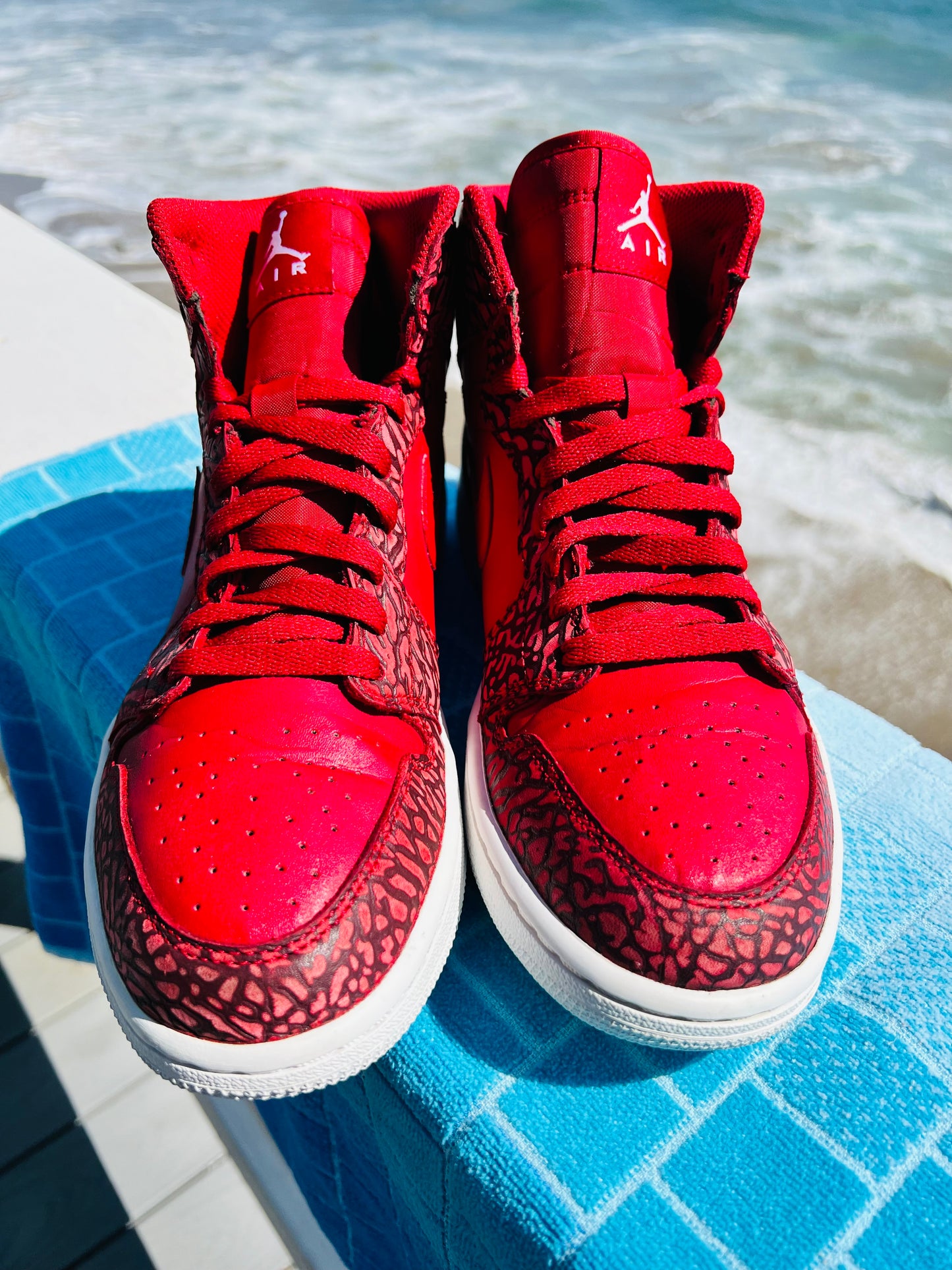Jordan 1 Retro Hi Red Elephant - 8.5M/10W (839115-600)
