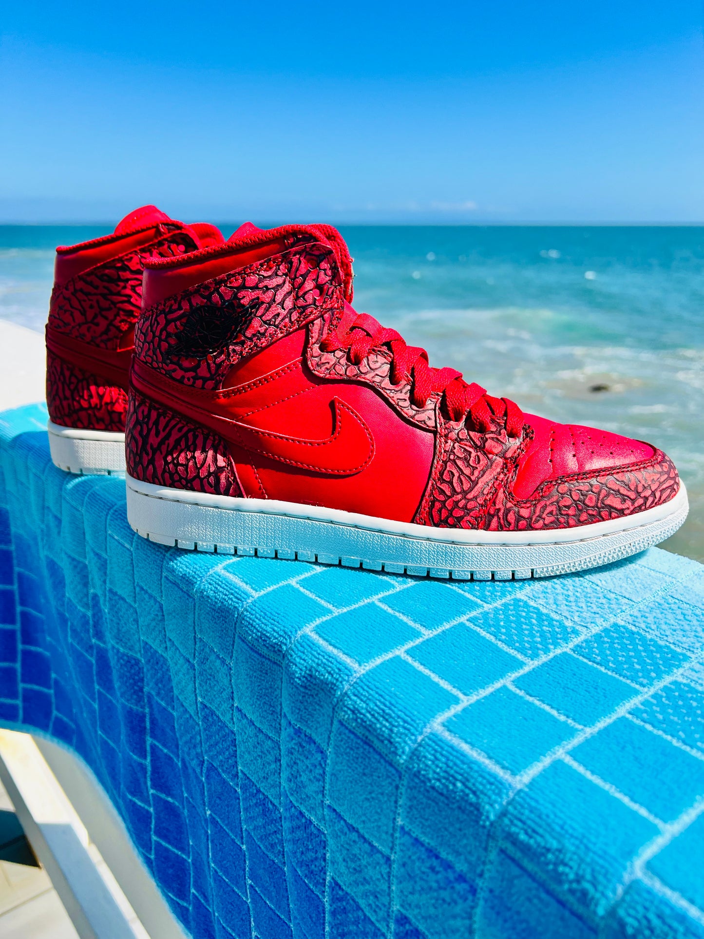 Jordan 1 Retro Hi Red Elephant - 8.5M/10W (839115-600)