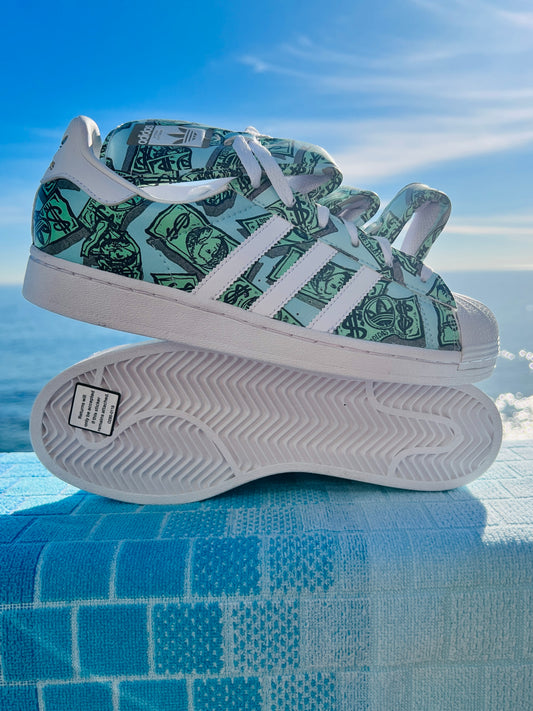 2022 Adidas Jeremy Scott Money Superstar - Size 9M/10/5W (HP6596)