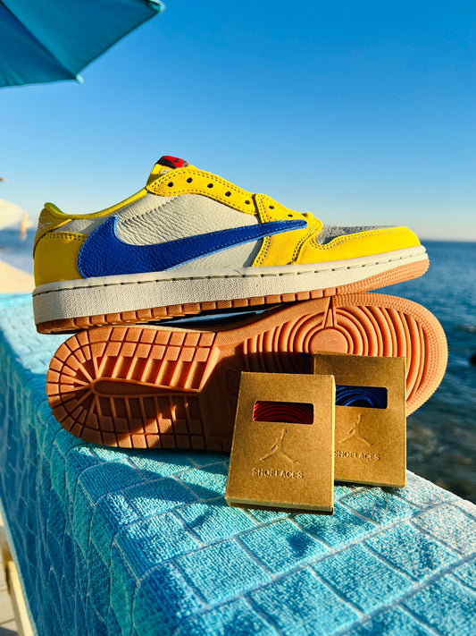 2024 Travis Scott Canary Jordan 1 Low - 7M/8.5W (DZ4137-700)