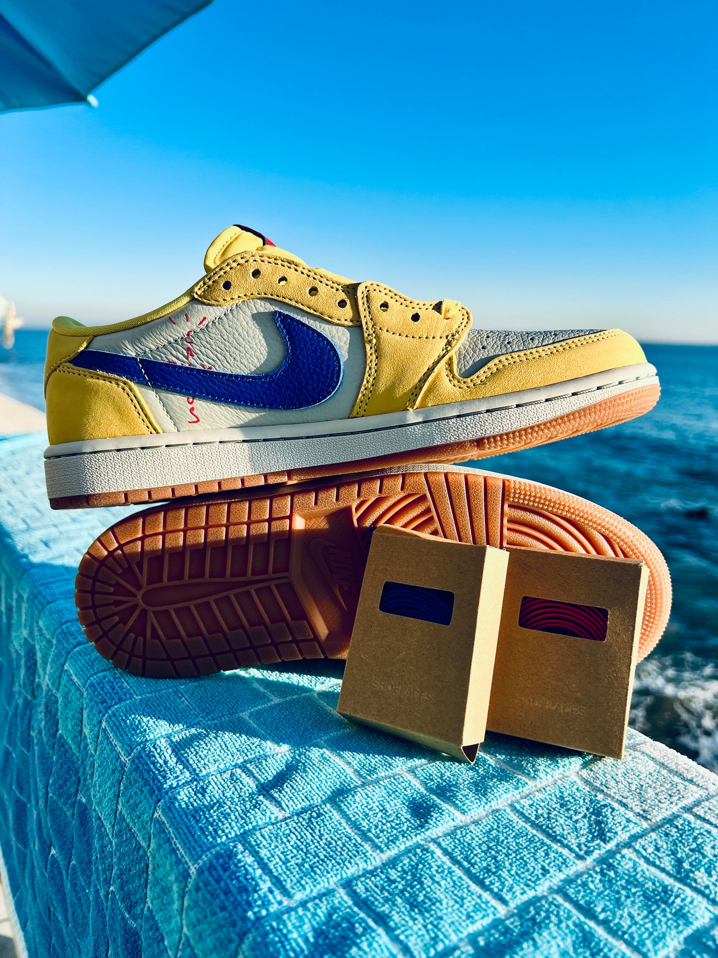 2024 Travis Scott Canary Jordan 1 Low - 7M/8.5W (DZ4137-700)